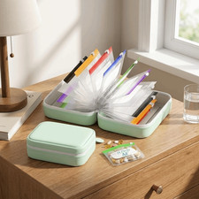 Listing image for 1PC Travel Pill Case Weekly Medicine Storage Bag Waterproof Pill Pouch Set