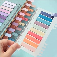 Listing image for 1200 Pcs Sticky Tabs, Book Annotation Kit Tabs Pastel Sticky Tabs Page Markers
