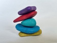 Listing image for Balancing Rocks – Desk Toy – Mindful Fidget Object – Modern Decor – Gift
