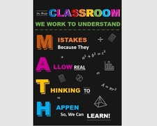 Listing image for Math Classroom Motivational Quote Teacher Education Poster
