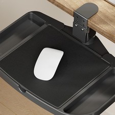 Listing image for Clamp on Desk Organizer Accessory Under Desk Mouse Tray for Study Office