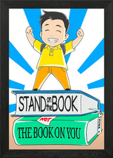 Listing image for Stand On the Book Framed Wall Art Poster Canvas Print Picture