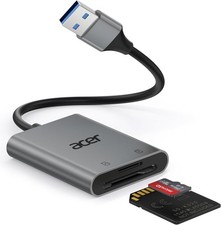 Listing image for Acer SD Card Reader USB 3.0 Aluminum Camera Memory Card Reader UHS ODK550