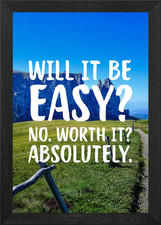 Listing image for Absolutely Worth It Framed Wall Art Poster Canvas Print Picture