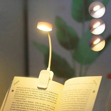 Listing image for Rechargeable Book Light LED Clip-on Reading Light 3 Color Temperature USB Lamp