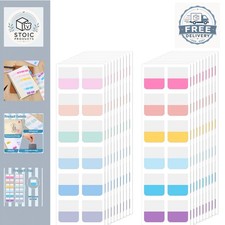 Listing image for Annotation Tab Sticky Index Tabs Kit, 240 Pcs, Writable Repositionable Markers