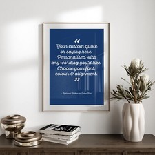 Listing image for Custom Quote Unframed Print, Choose Your Own Words, Personalised Word Art Poster