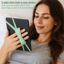 Listing image for Silicone Secure Grip Holder Comfortable Kindle Accessories for Reading in Bed