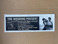 Listing image for WEDDING PRESENT ANYONE CAN MAKE A MISTAKE MEMORABILIA Original music press adver