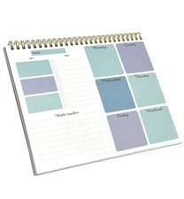 Listing image for Weekly Planner Desk Notepad To Do List Study Work Home Organiser Habit Tracker