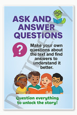 Listing image for Ask & Answer Questions ReadinG Comprehension Poster - 18 inch x 12 inch