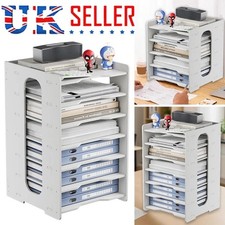 Listing image for 5/7Tier Desktop File Holder A4 Paper Storage Tray Office Document Sort Organizer