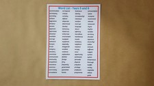 Listing image for Years 5 and 6 Word mat/poster, Laminated, KS2 Literacy Teaching Resource