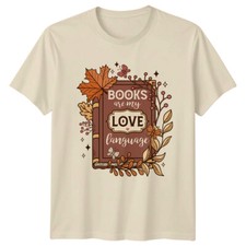 Listing image for Books Are My Love Language Book Lover T-Shirt, Reading Hobby Tee