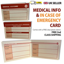 Listing image for Medical Emergency Card - In Case of Emergency wallet/pocket card
