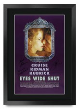 Listing image for Eyes Wide Shut Movie Poster Cast Signed Printed Autograph A3 Framed Memorabilia