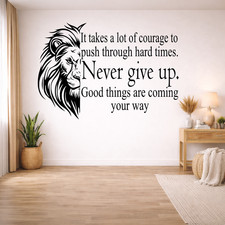 Listing image for Motivational Quote Vinyl Wall Decals Home Office Multiple Sizes