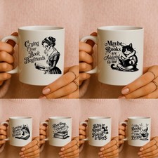 Listing image for Book Lover Mug Funny Coffee Tea Cup Present Office Family Gift Sarcastic Books