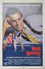 Listing image for WORTH WINNING (1989) One Sheet Movie Poster - Mark Harmon, Madeleine Stowe