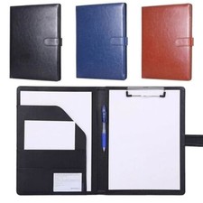 Listing image for A4 Conference Folder Business Stationery Folder Leather Contract File Folders UK