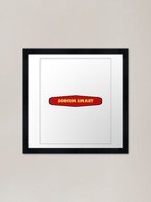 Listing image for SODIUM SMART, NEUROSCIENCE PUN GRAP Framed Wall Art Poster Canvas Print Picture
