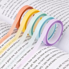 Listing image for Pastel Highlighter Tape Kit - 10 Removable Rolls for Effortless Book Annotation